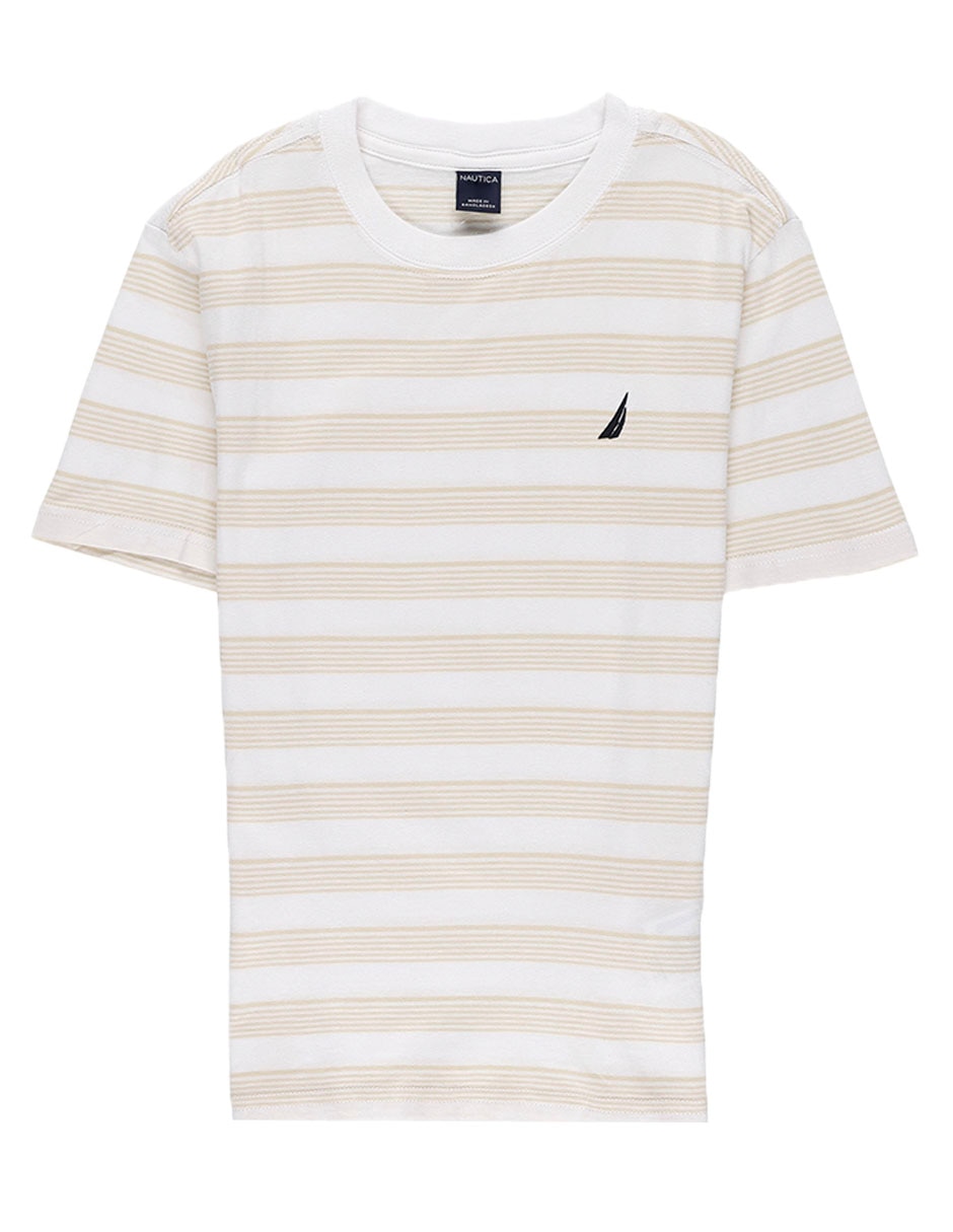 Playera Nautica manga corta para niño