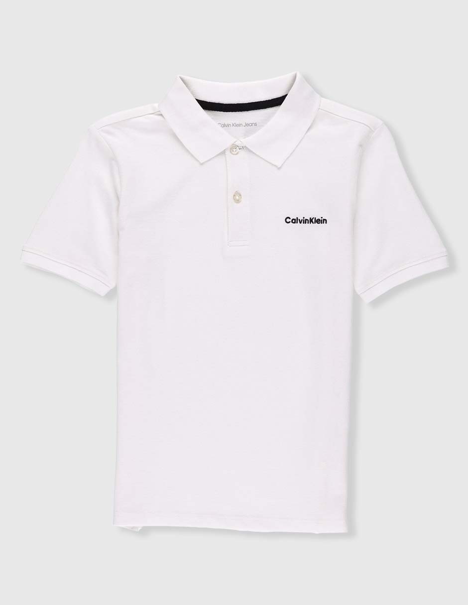 Playera tipo polo de algodón para niño 1