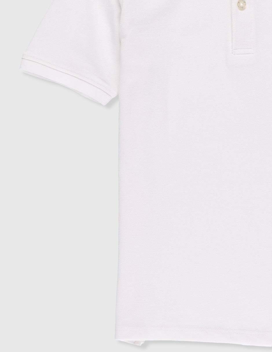 Playera tipo polo de algodón para niño 7