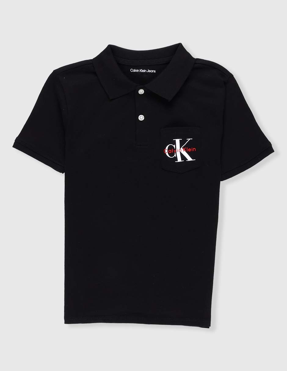 Playera tipo polo Calvin Klein Jeans Boys de algodón para niño