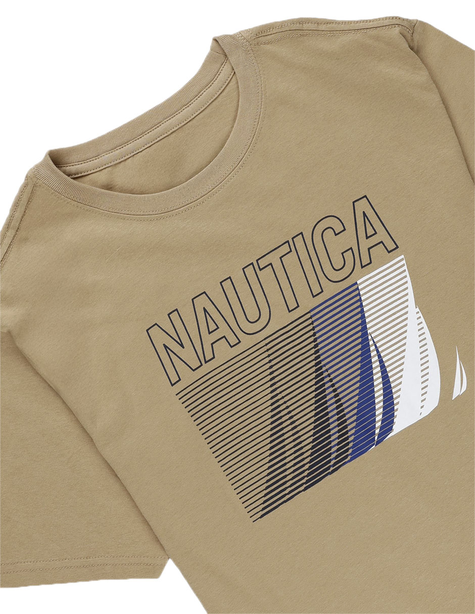 Playera Nautica manga corta para niño