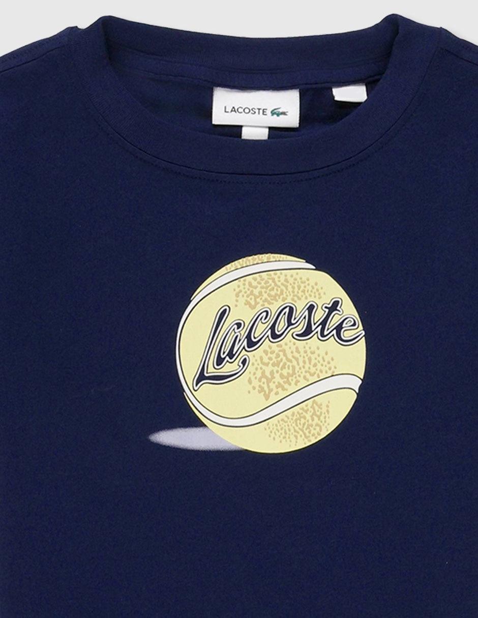 Playera lacoste 544 - core manga corta para niño