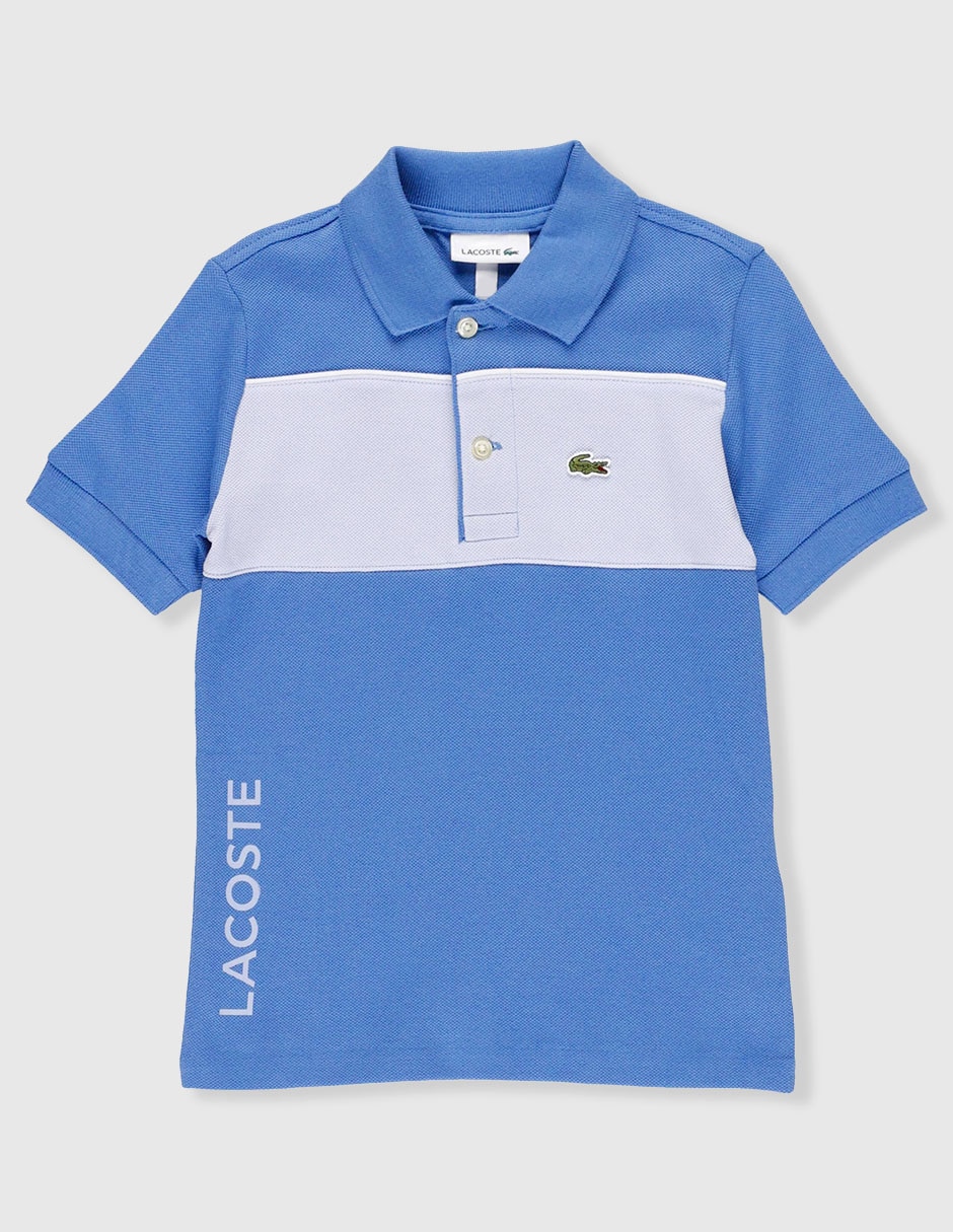 Playera tipo polo lacoste 544 core de algodón para niño