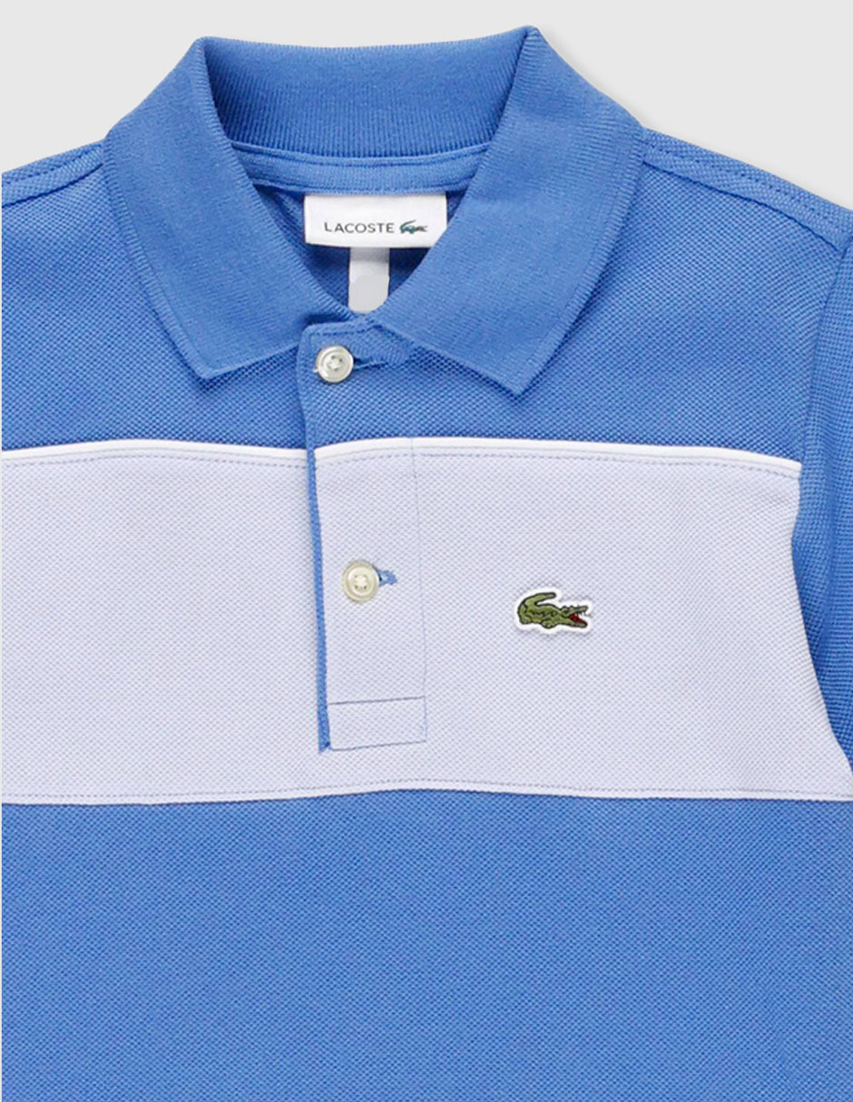 Playera tipo polo Lacoste de algodón para niño