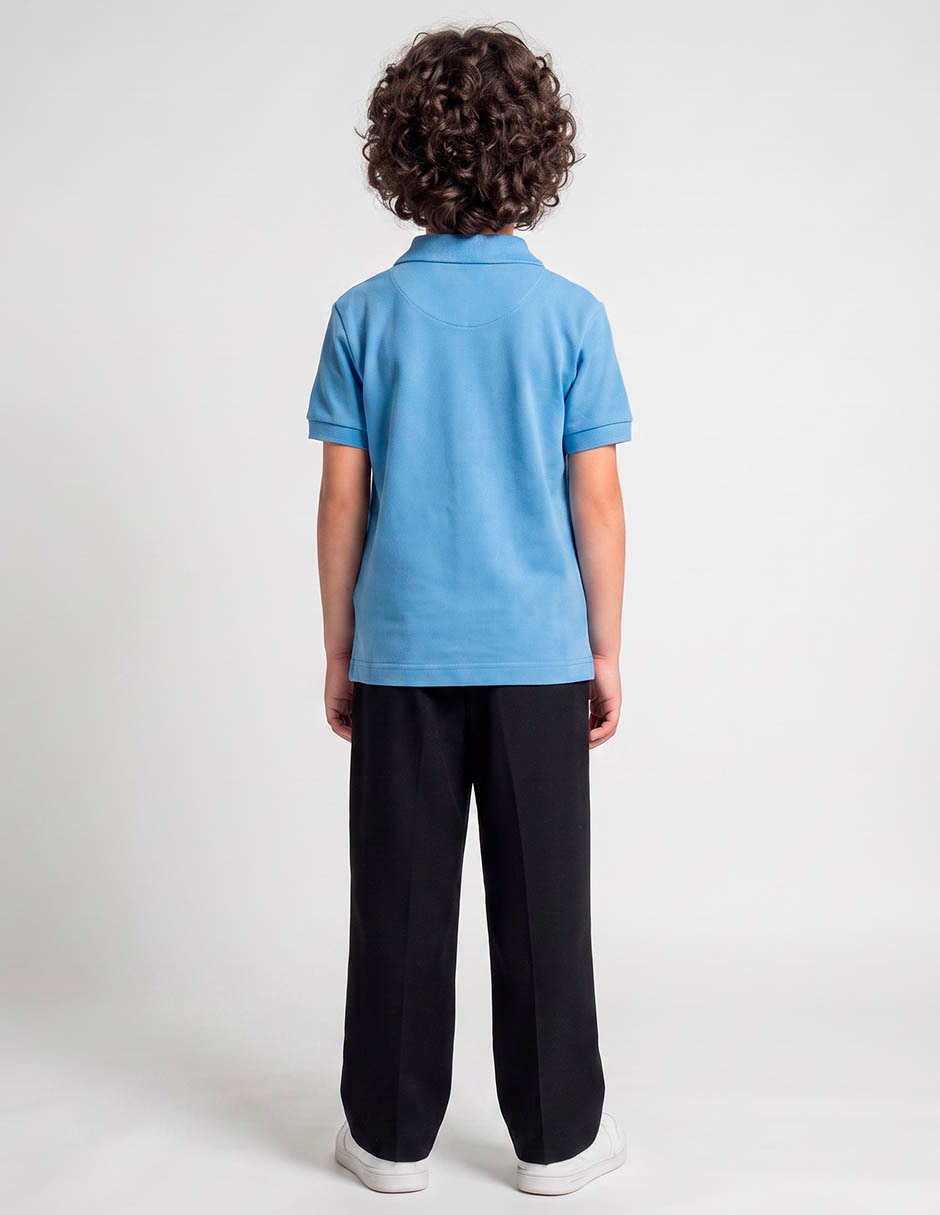 Playera tipo polo de algodón para niño 2