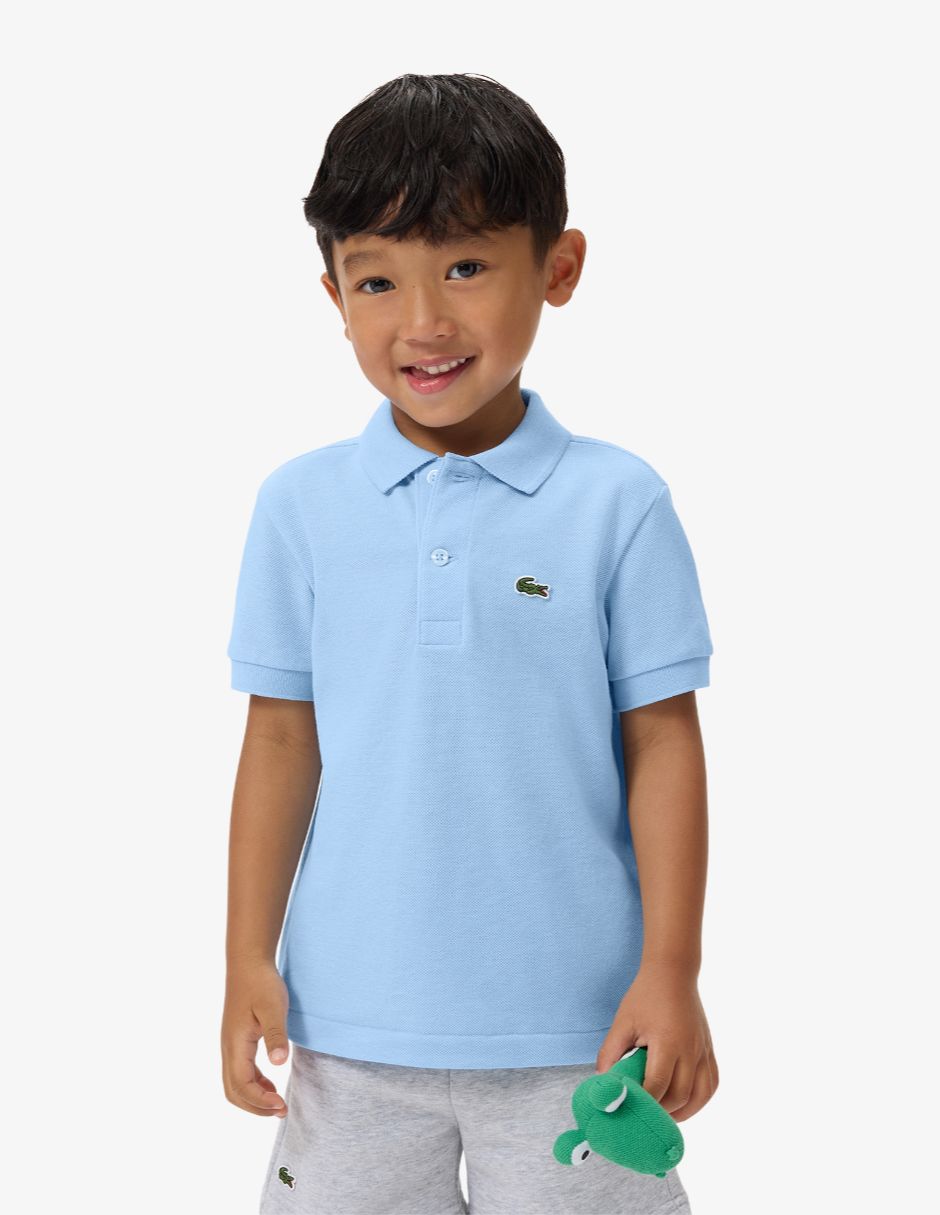 Playera tipo polo Lacoste de algodón para niño