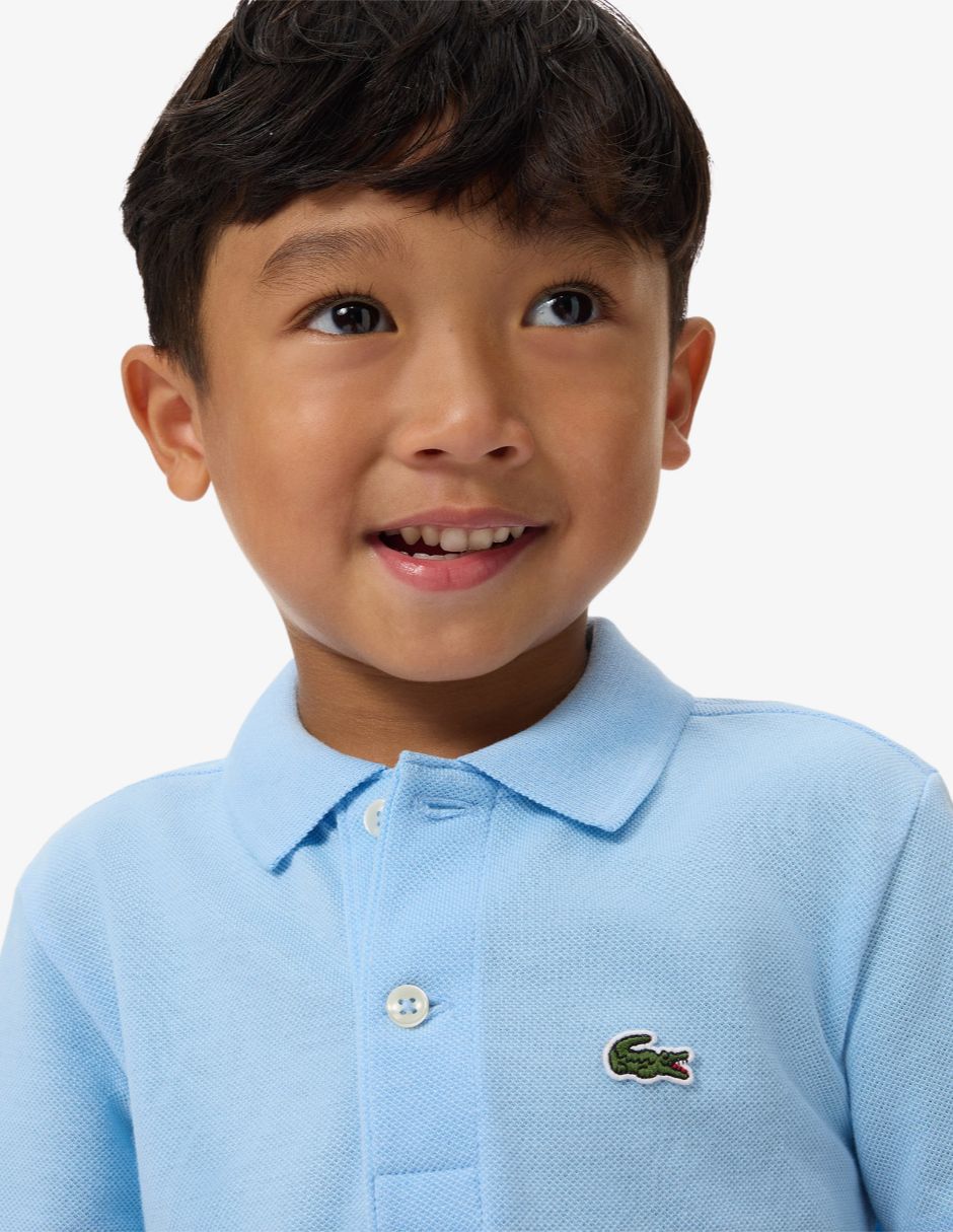 Playera tipo polo Lacoste de algodón para niño