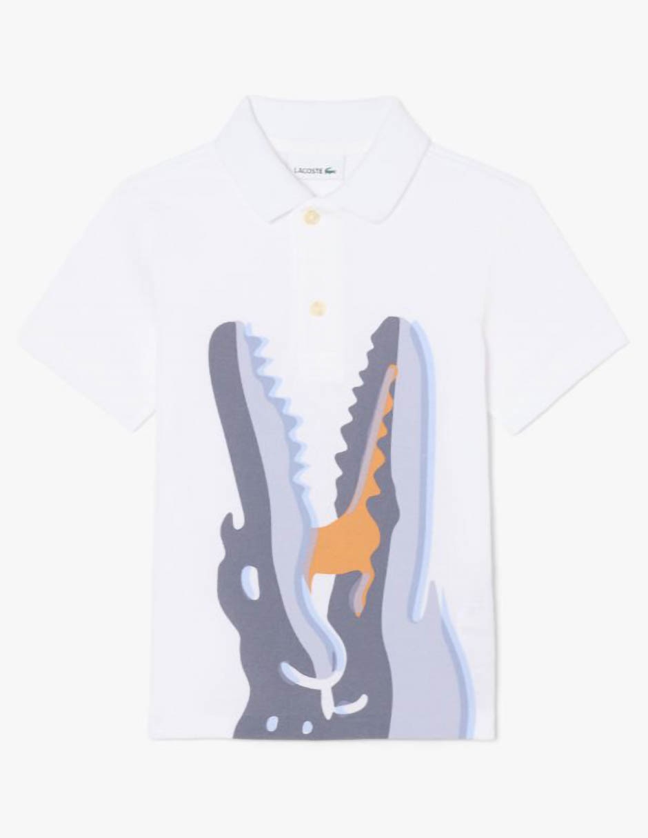 Playera tipo polo de algodón para niño Playera tipo polo de algodón para niño