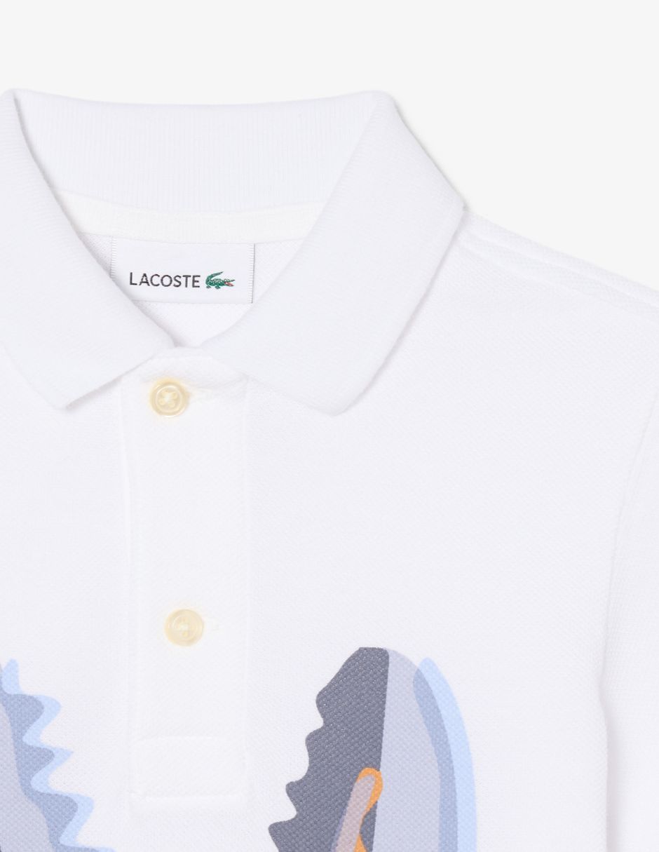 Playera tipo polo de algodón para niño 6