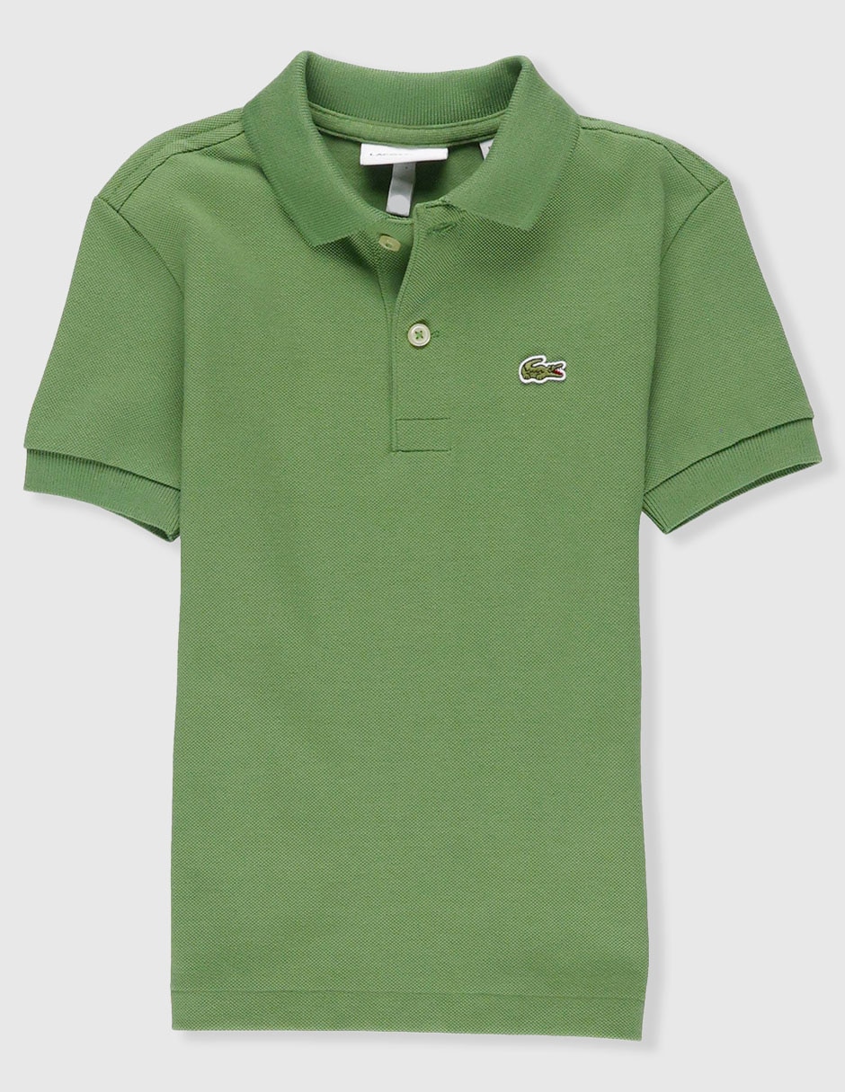 Playera tipo polo de algodón para niño