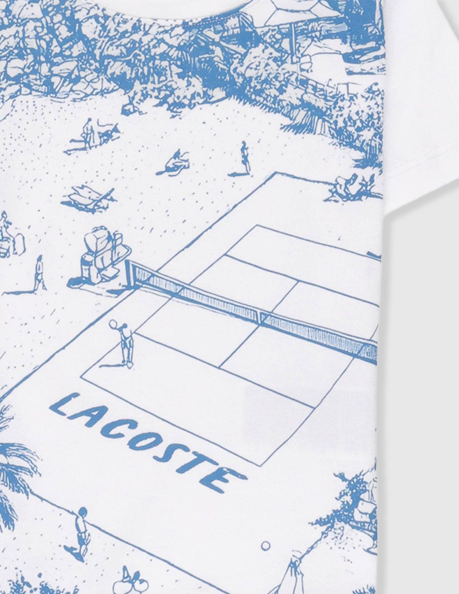 Playera Lacoste 549 - Rotation 4 manga corta para niño