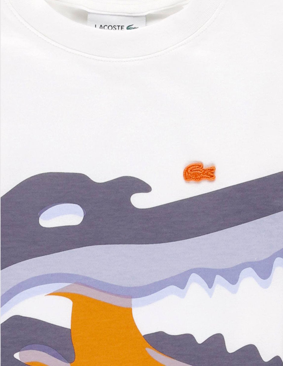 Playera lacoste 549 - rotation 4 manga corta para niño