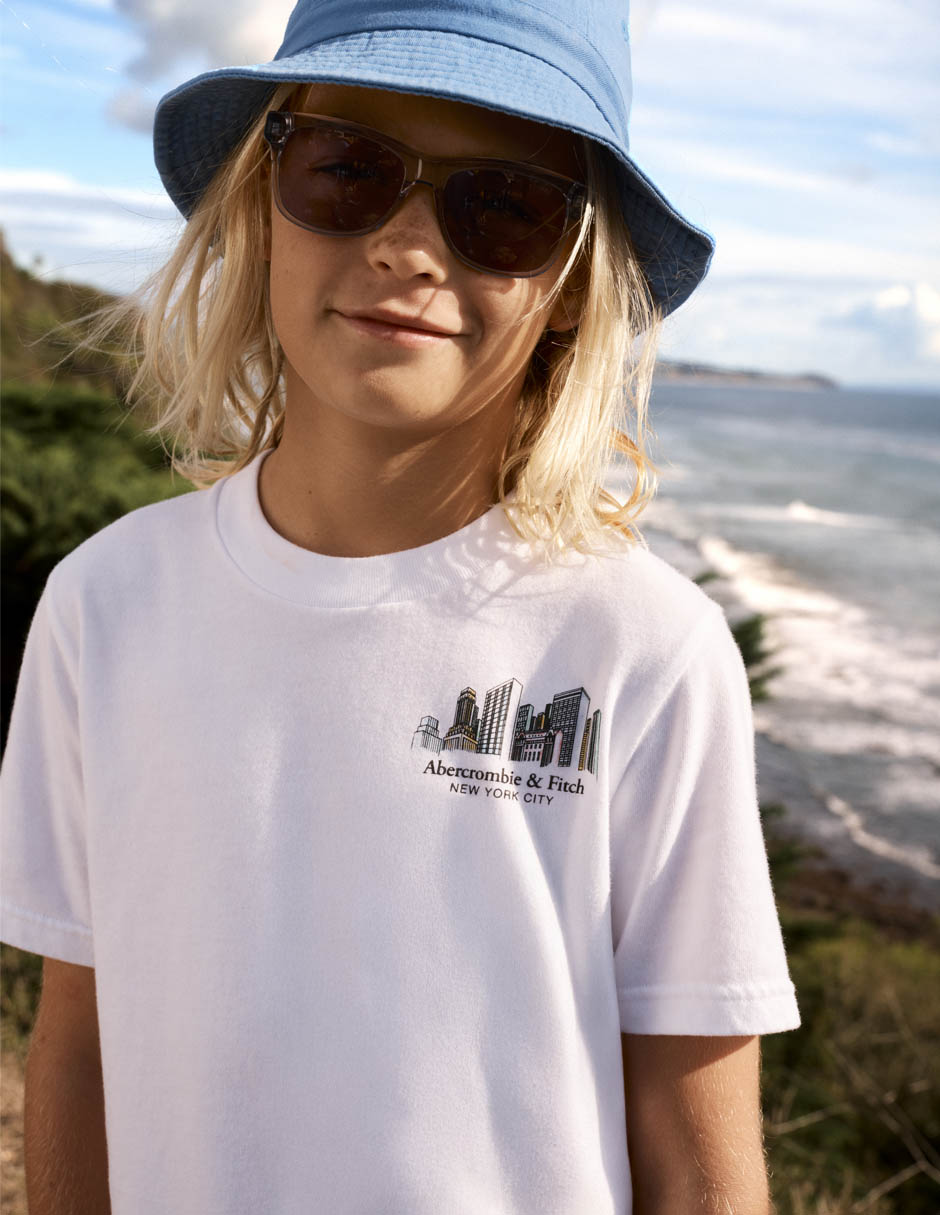 Playera manga corta para niño