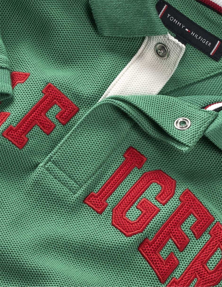 Playera tipo polo Hilfiger de algodón para niño 5