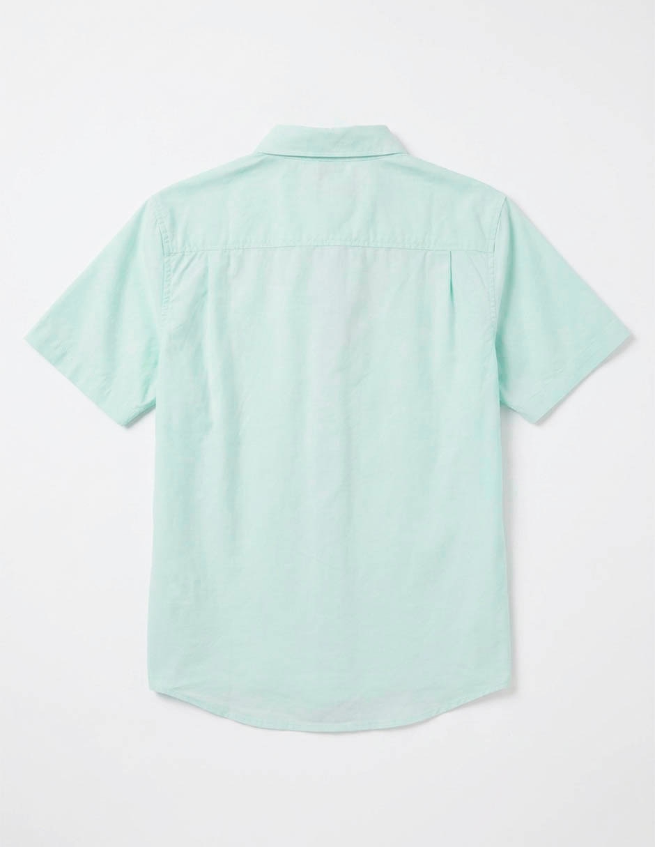 Camisa casual de algodón manga corta para niño 10