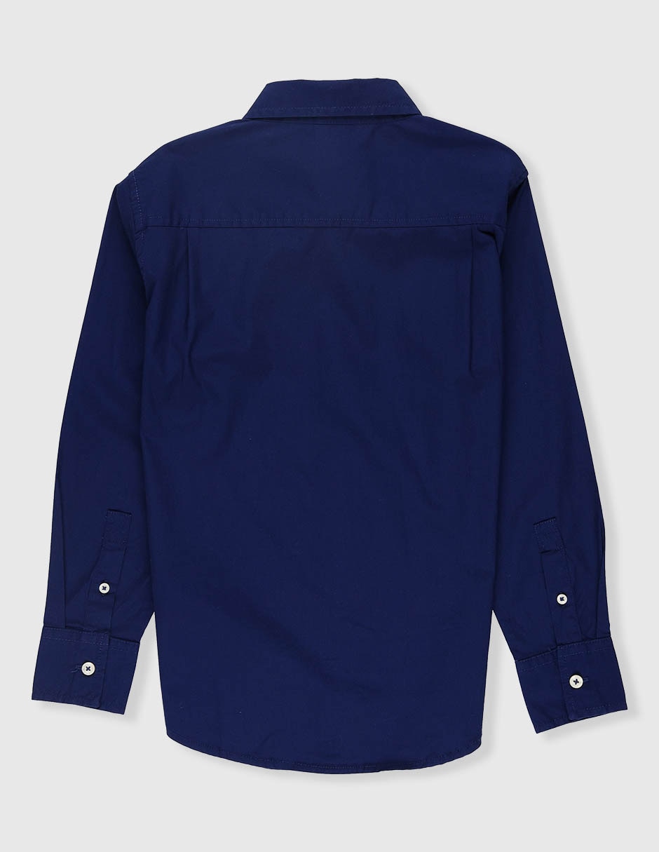 Camisa casual nautica moda de algodón manga larga para niño