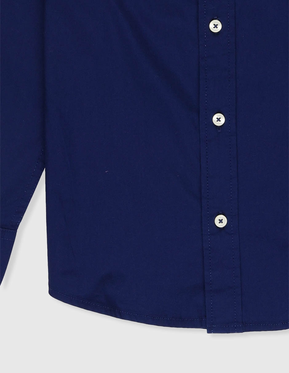 Camisa casual nautica moda de algodón manga larga para niño