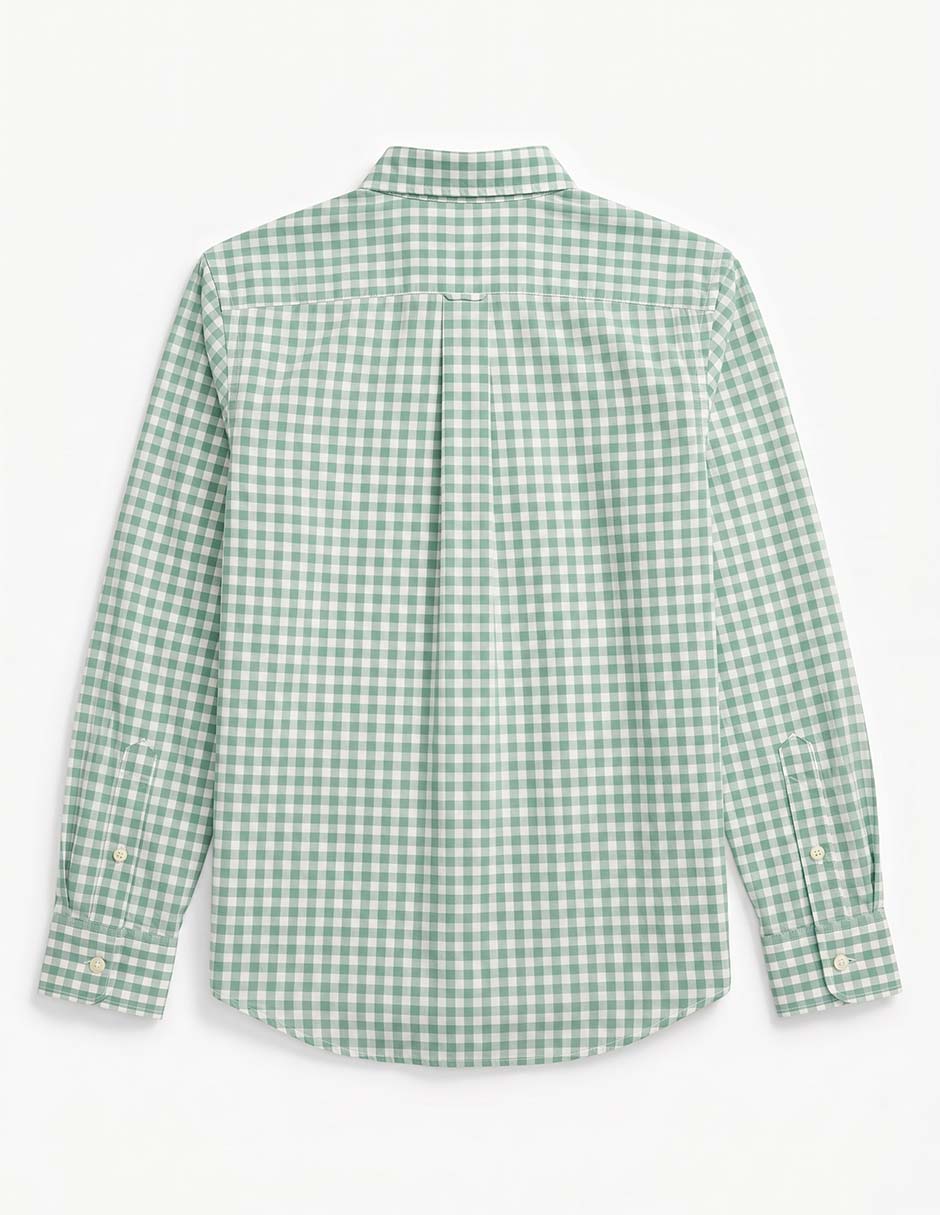 Camisa casual Polo de algodón manga larga para niño