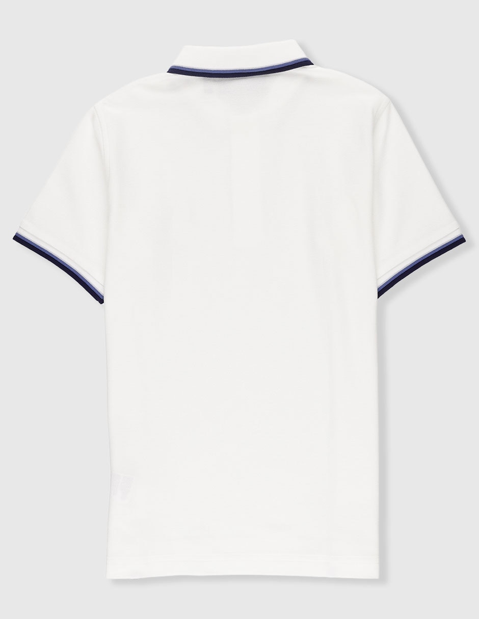 Playera tipo polo de algodón pima para niño 2