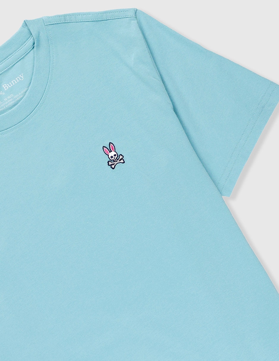 Playera Psycho Bunny manga corta para niño