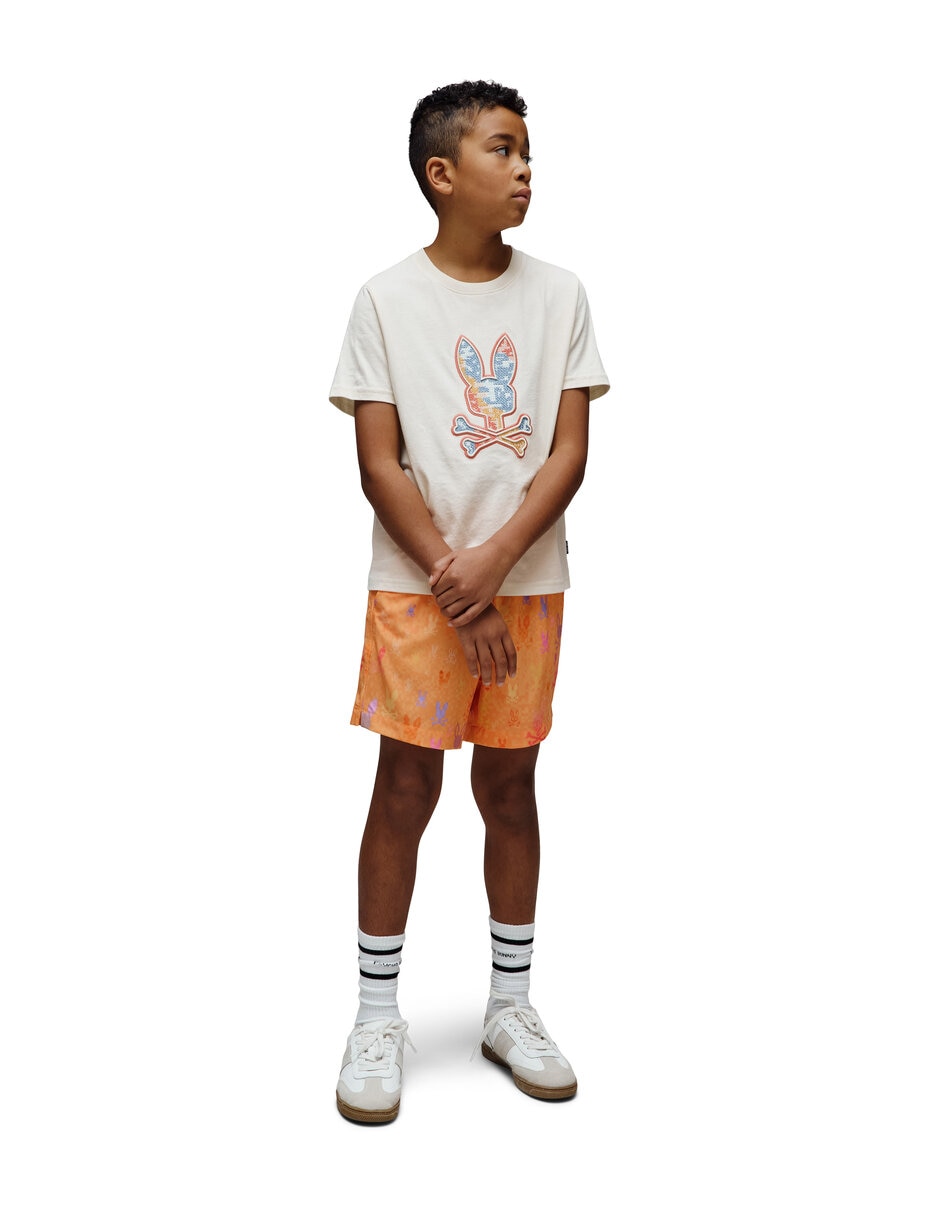 Playera Psycho Bunny manga corta para niño