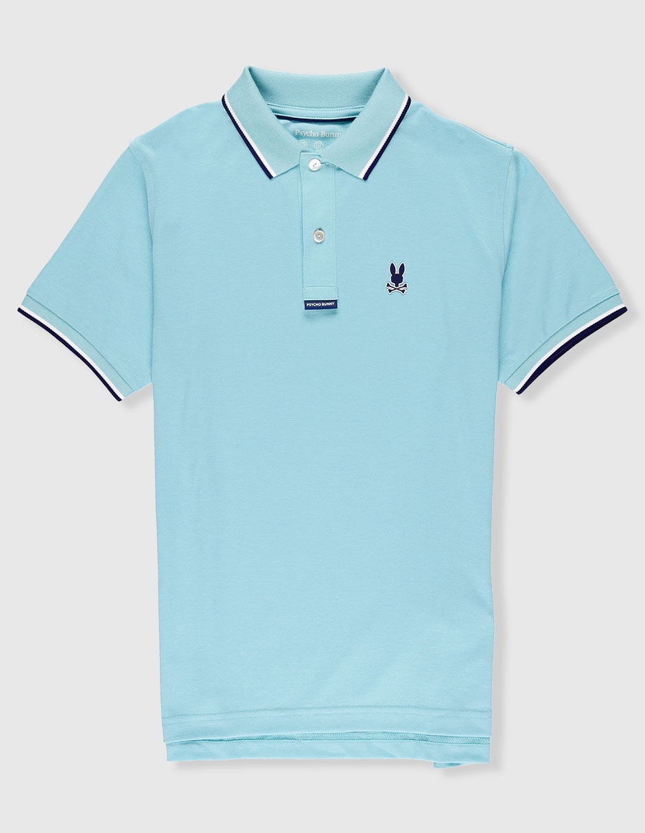 Playera tipo polo de algodón para niño