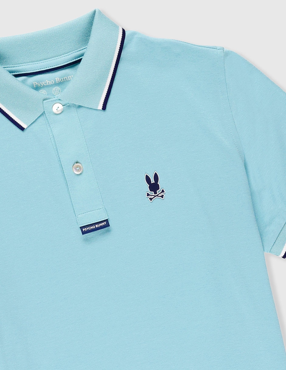 Playera tipo polo Psycho Bunny de algodón para niño