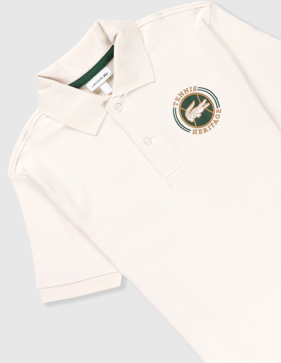 Playera tipo polo de algodón para niño 3