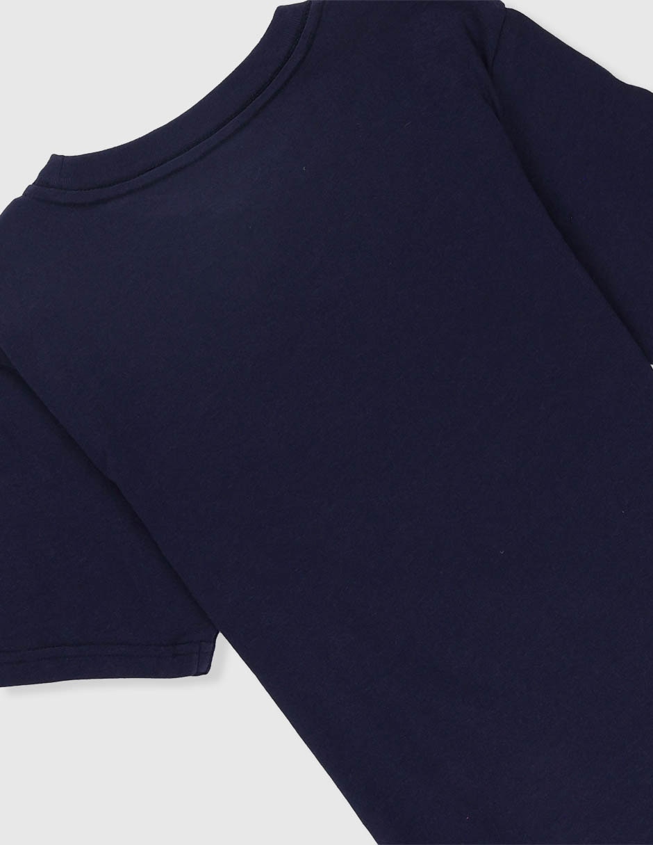 Playera nautica manga corta para niño