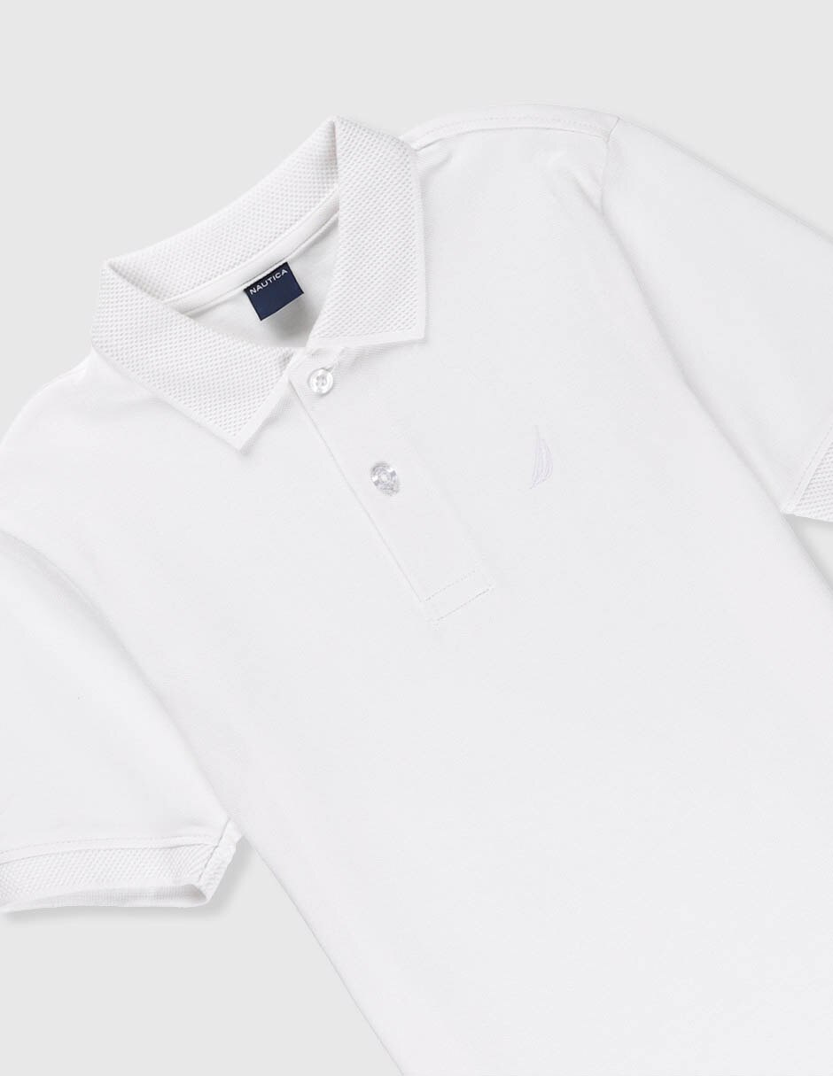 Playera tipo polo moda de algodón para niño 3