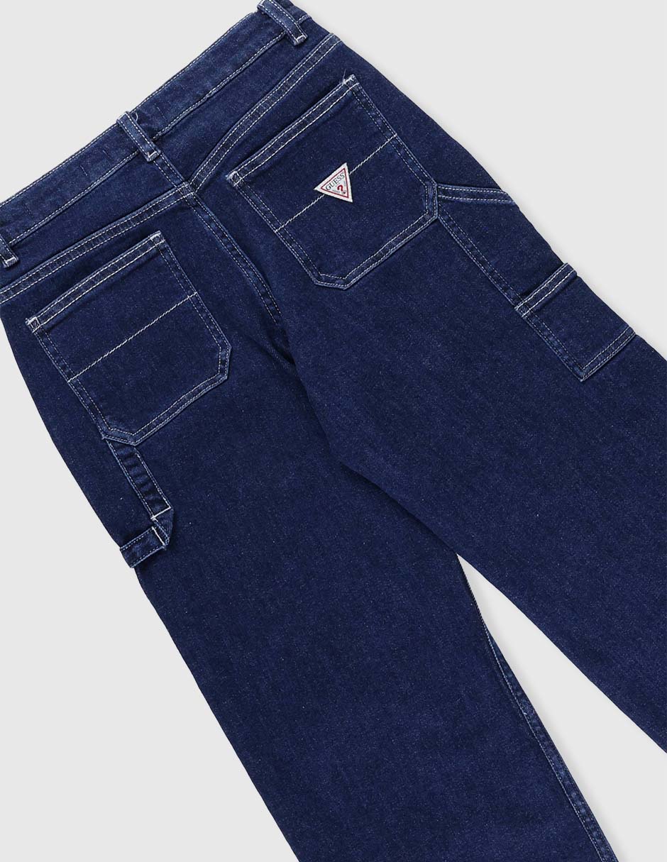 Jeans baggy lavado obscuro para niño 2
