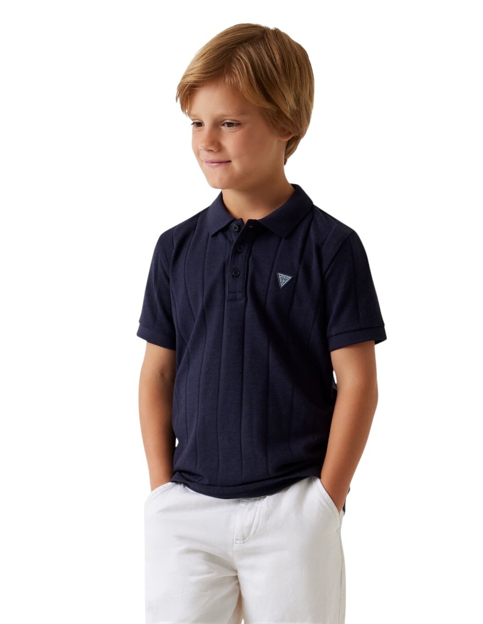 Playera tipo polo para niño 4