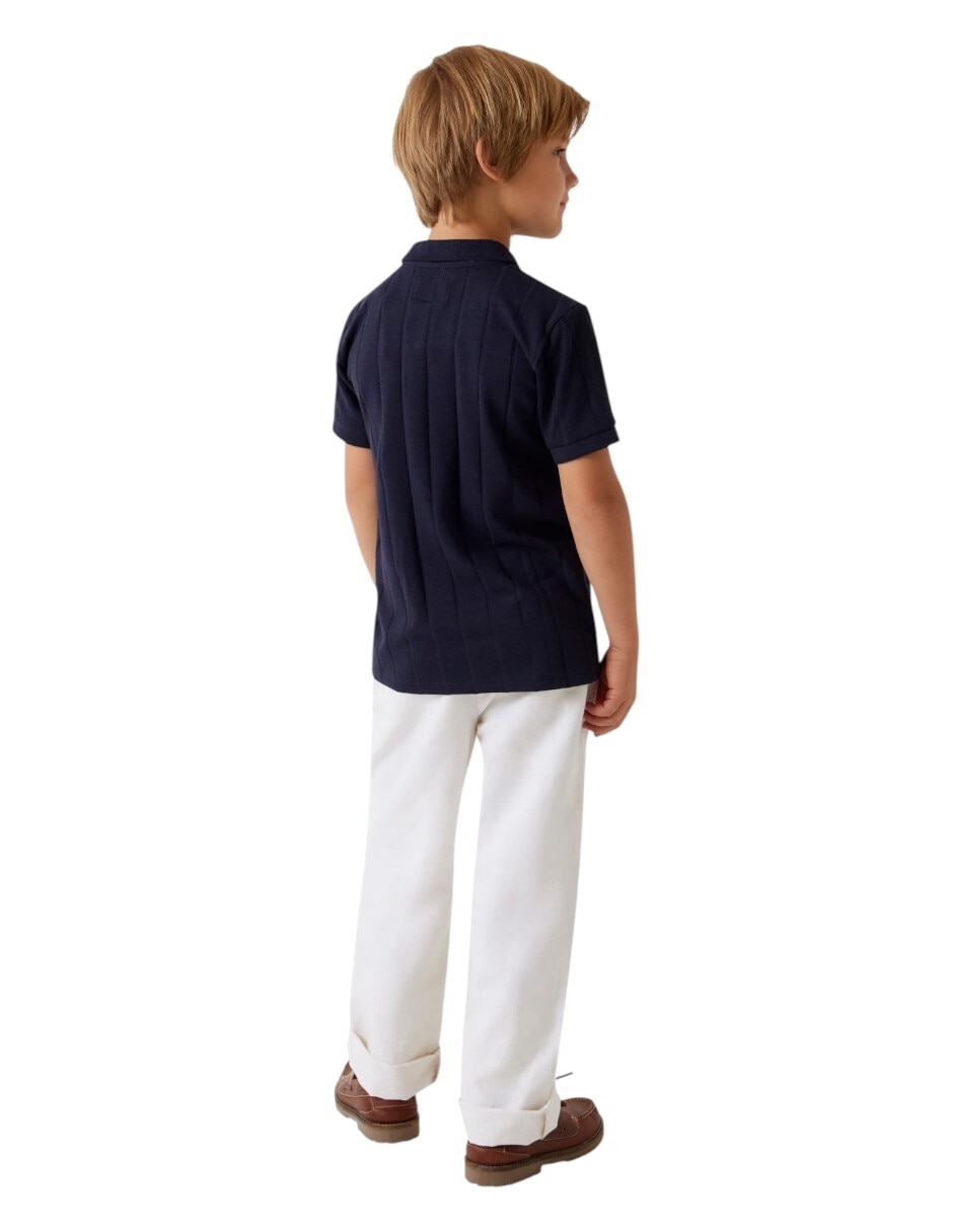 Playera tipo polo para niño 5