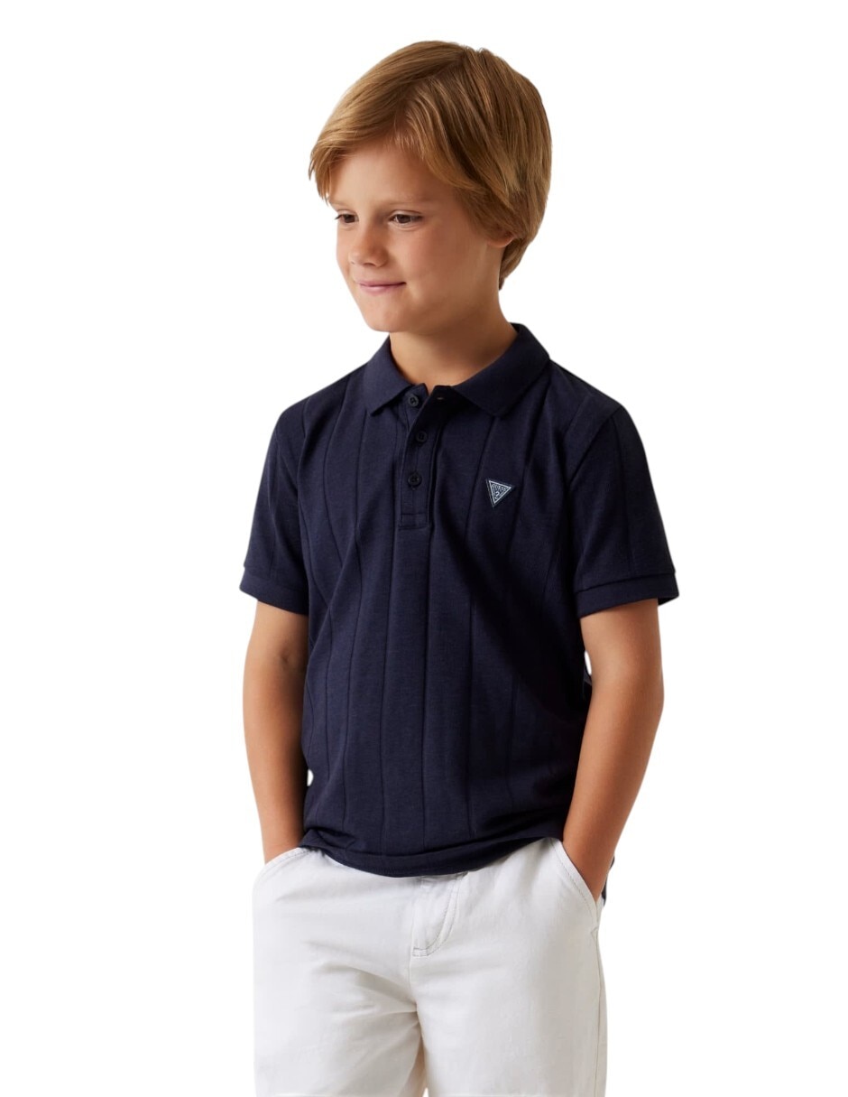 Playera tipo polo para niño 6