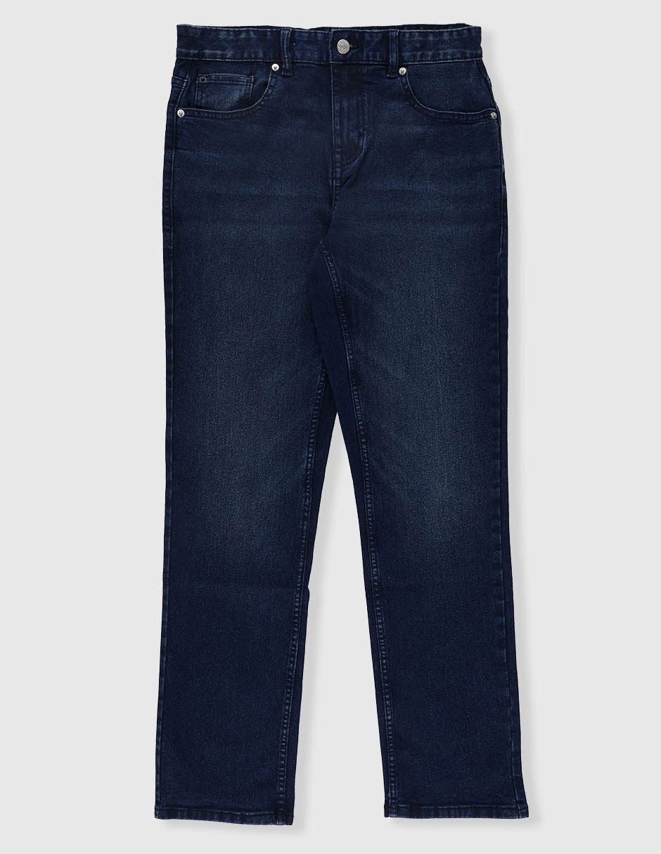 Jeans regular slim calvin klein lavado denim infantil niño