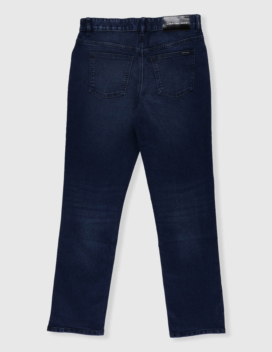 Jeans regular slim calvin klein lavado denim infantil niño
