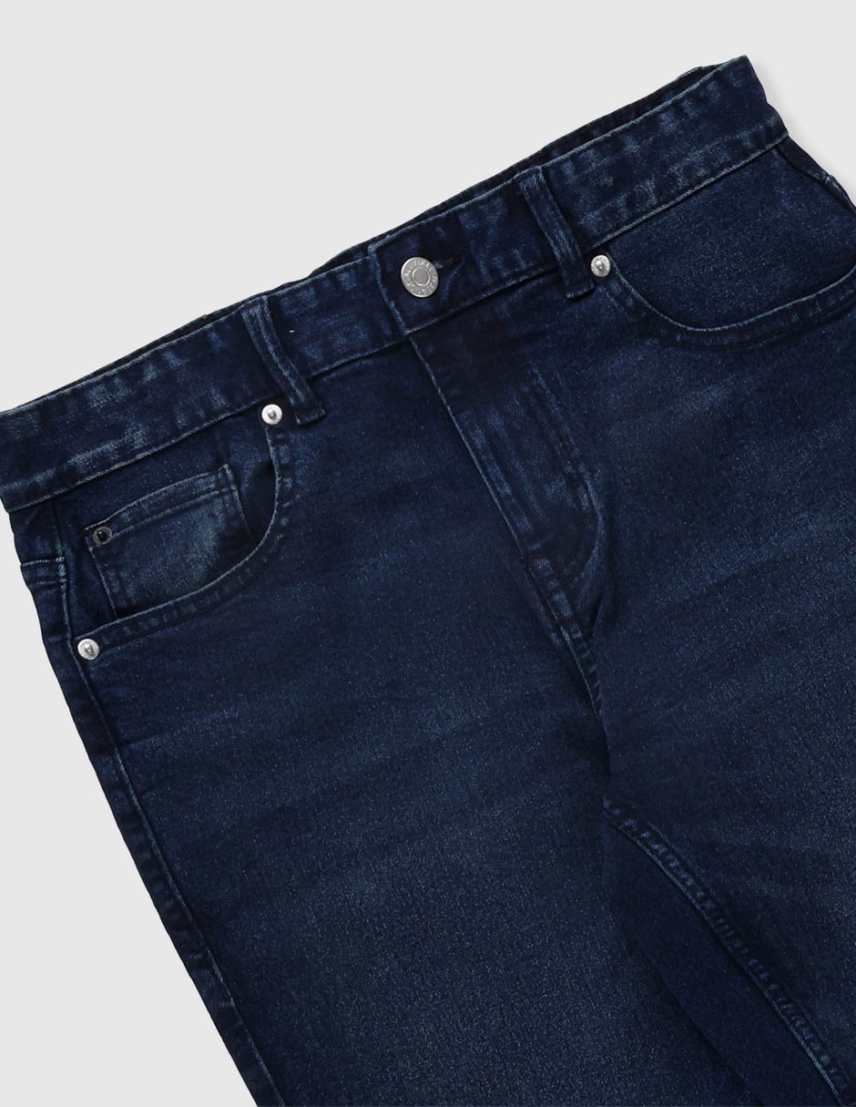 Jeans regular slim calvin klein lavado denim infantil niño