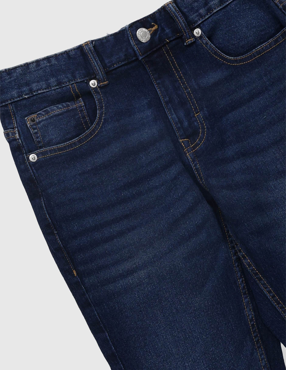 Jeans regular slim calvin klein lavado denim infantil niño