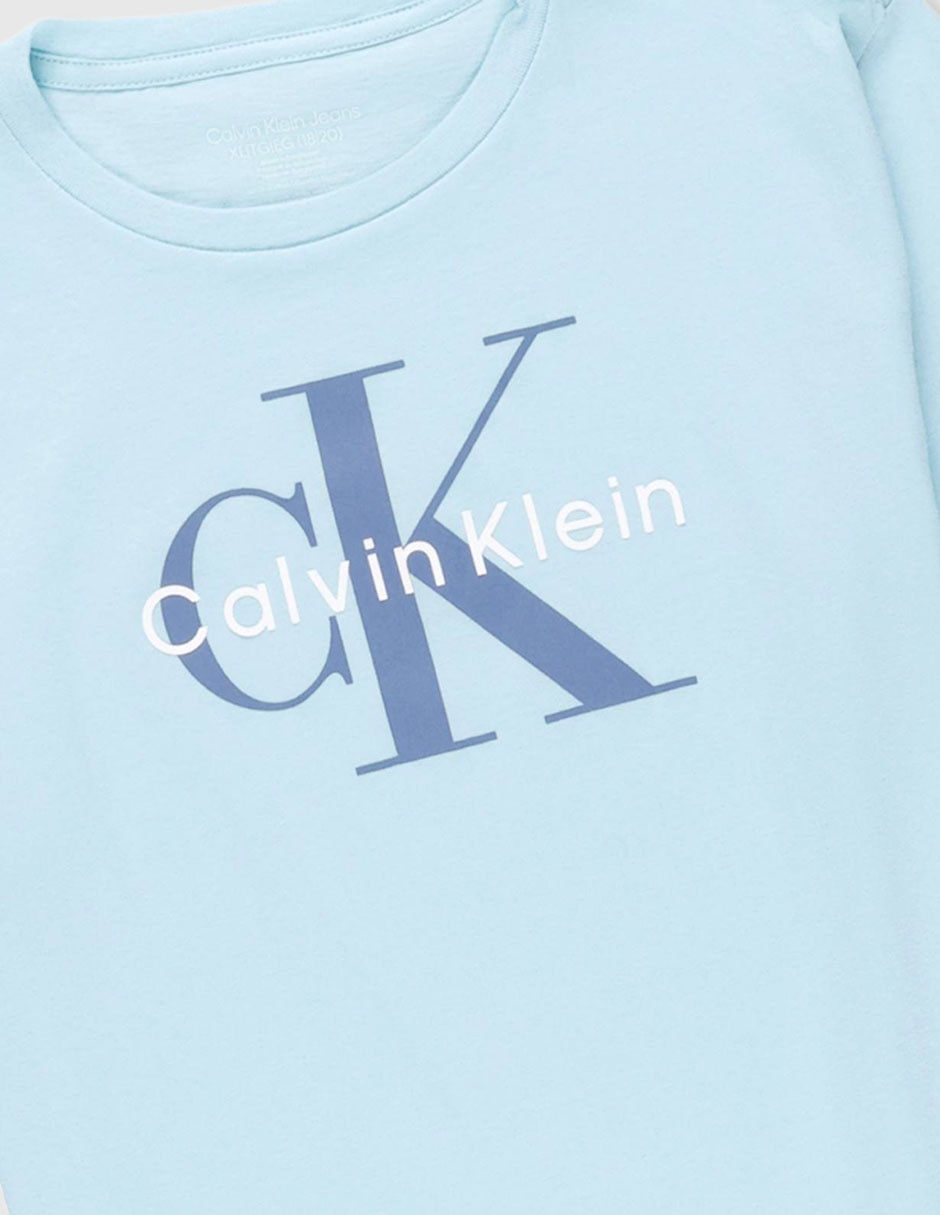 Playera ck manga corta redondo niño