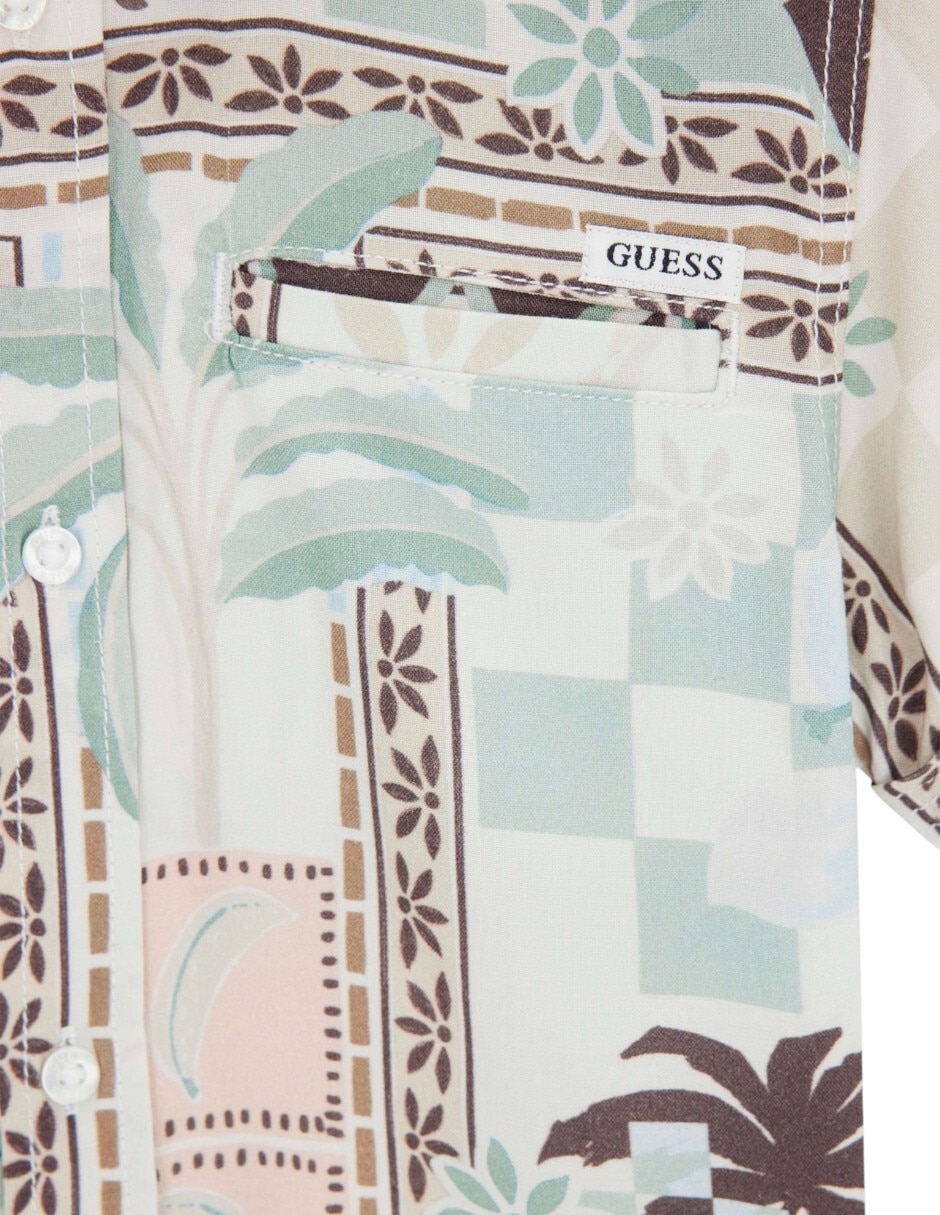 Camisa guess manga corta polo