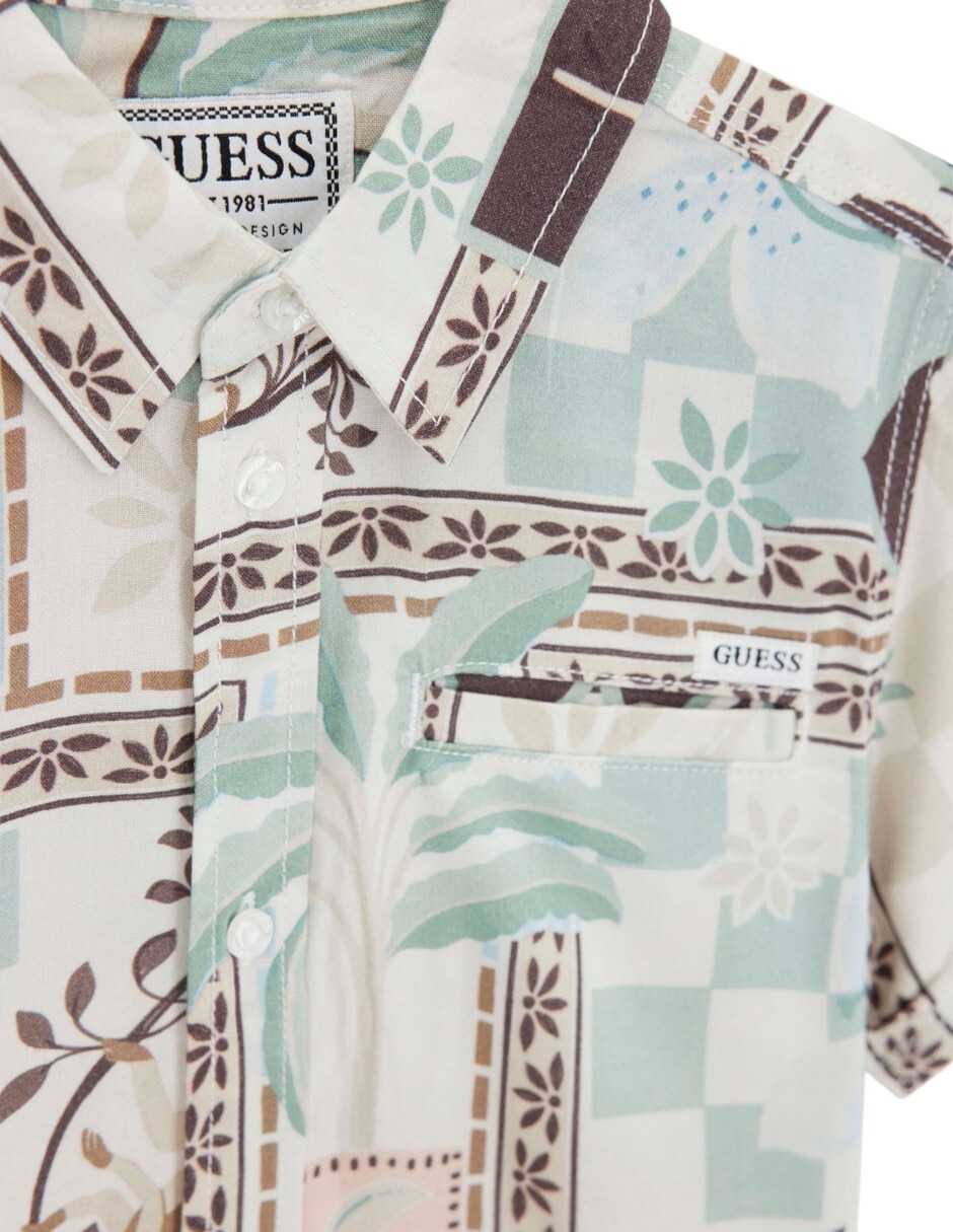 Camisa guess manga corta polo
