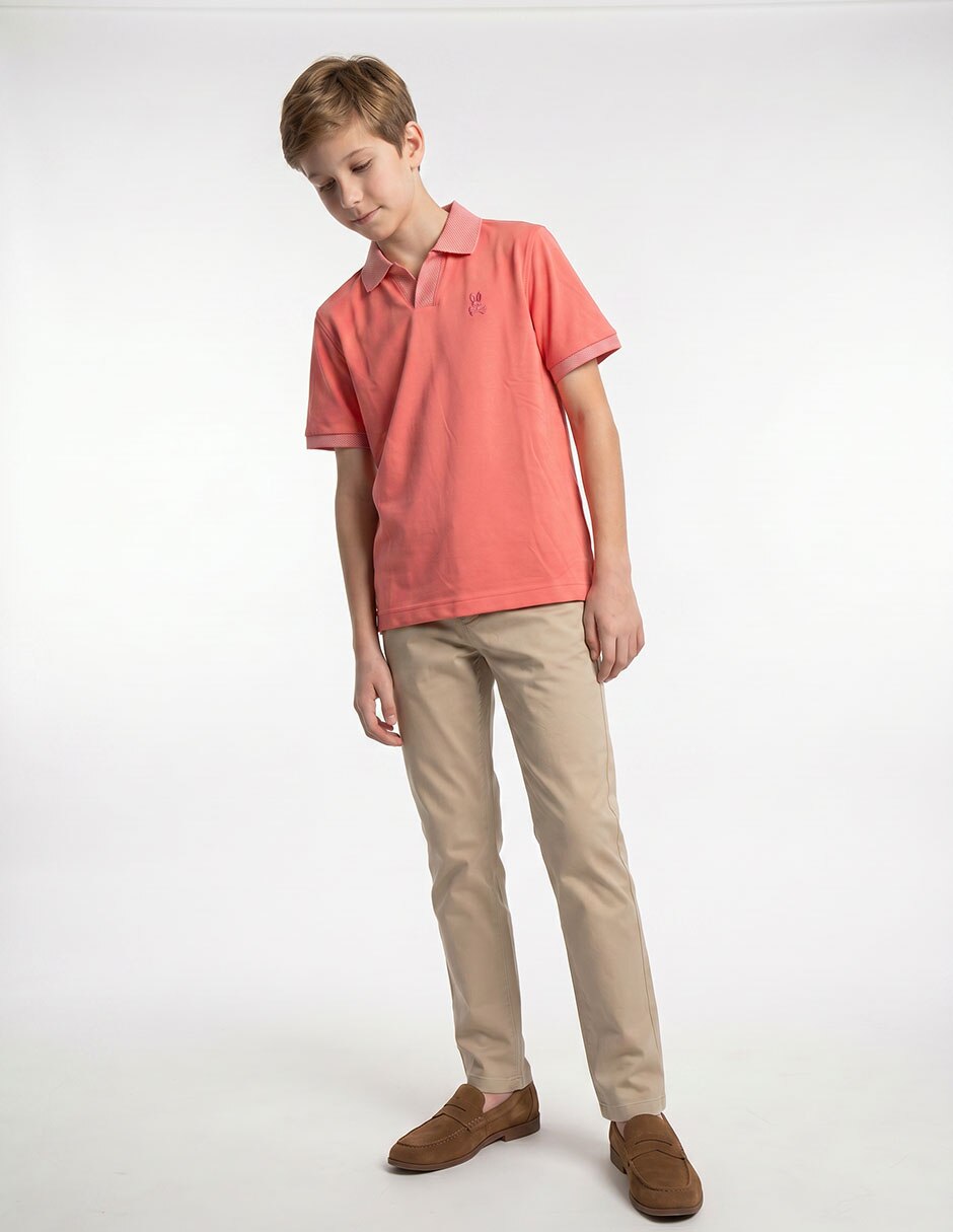 Playera tipo polo para niño 4