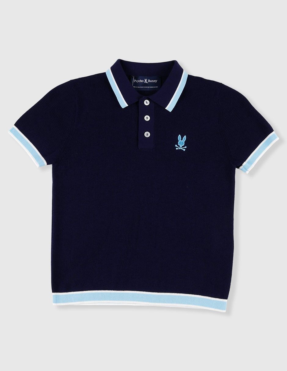 Playera tipo polo de algodón para niño 2