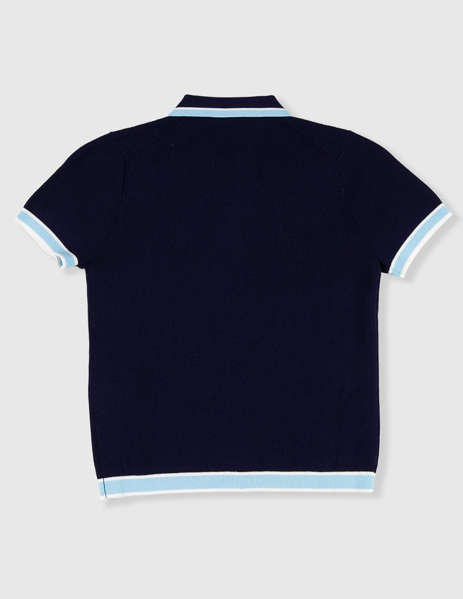 Playera tipo polo de algodón para niño 3