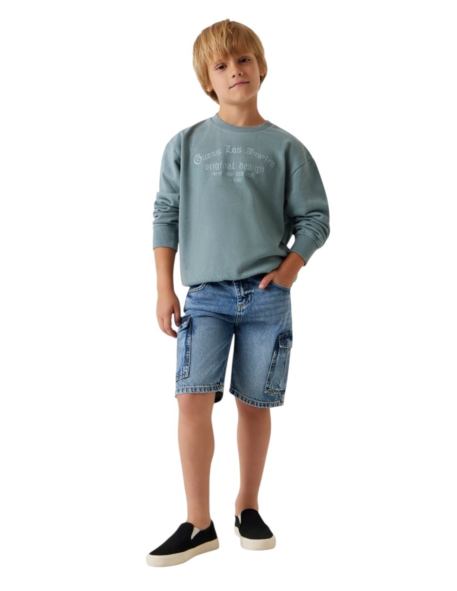 Sudadera guess l6gq05ka6r4-g7hl algodón