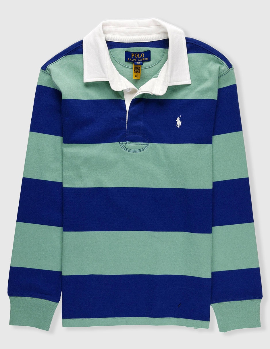 Playera tipo polo polo de algodón para niño 4