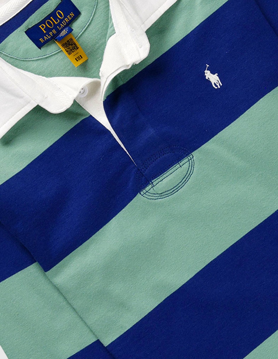 Playera tipo polo polo de algodón para niño 3