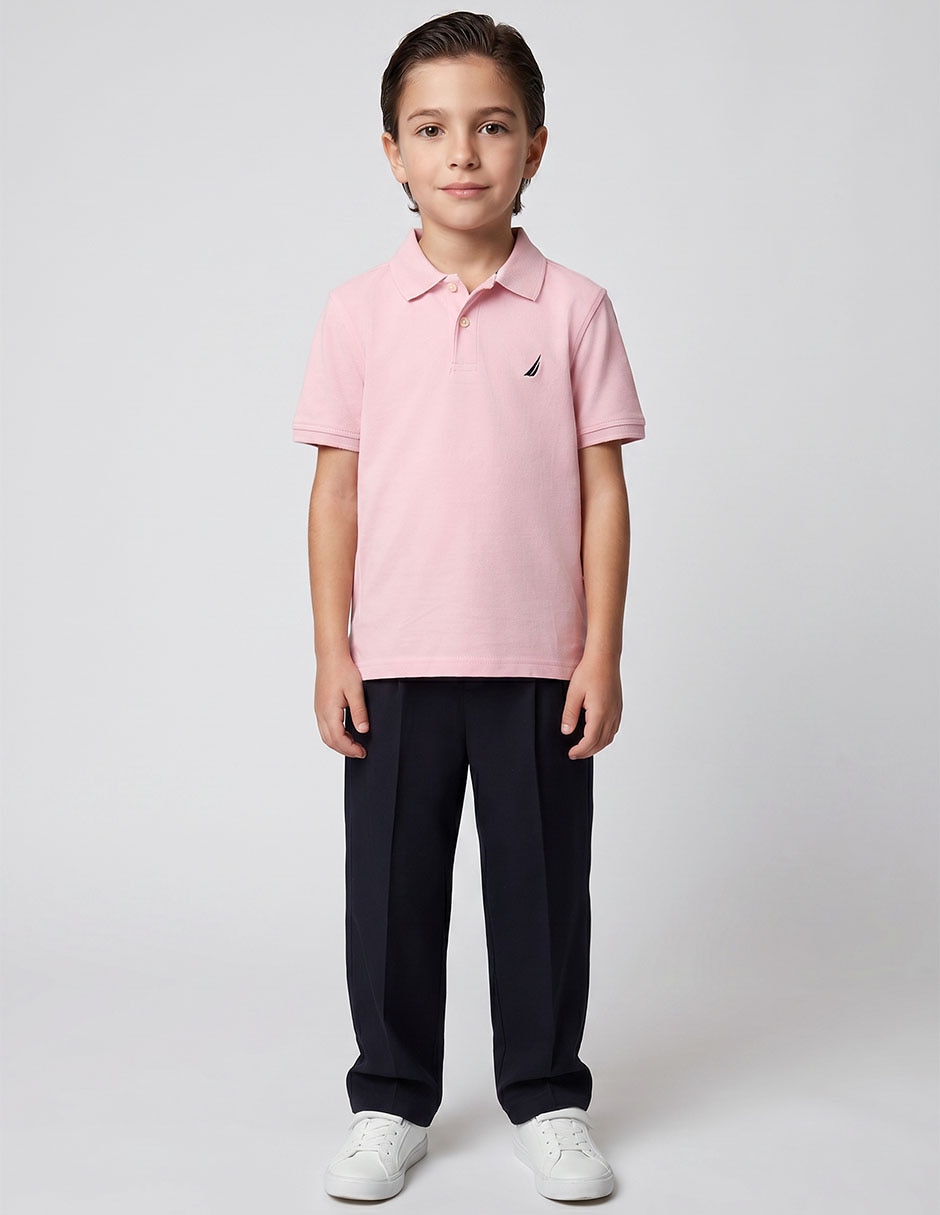 Playera tipo polo para niño 1