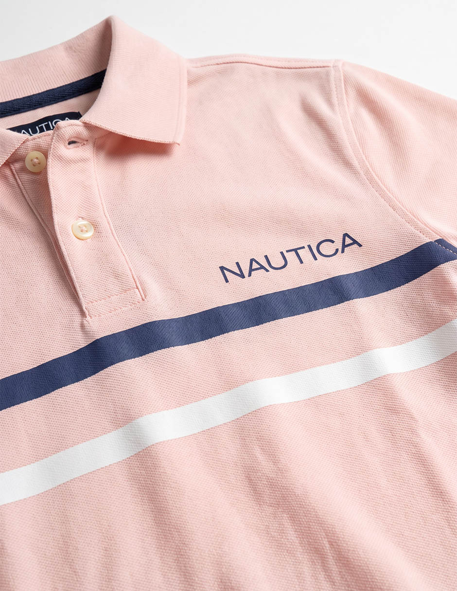 Playera tipo polo de algodón para niño 4