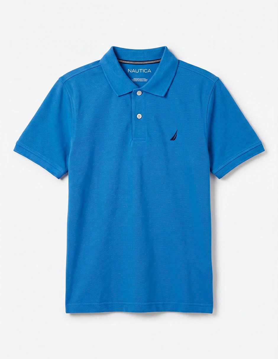 Playera tipo polo de algodón para niño 3